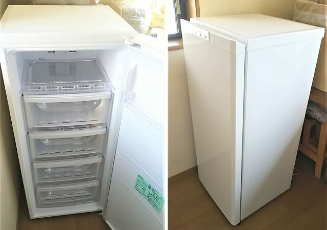 セカンド冷凍庫　三菱冷凍庫MF-U12F自動霜取りスリムタイプ